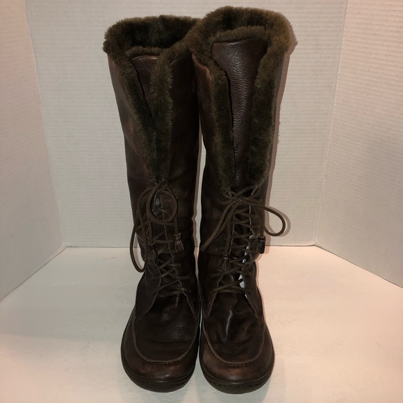 Camper Dark Brown Fur-Lined Winter Boots - Picture 3 of 7
